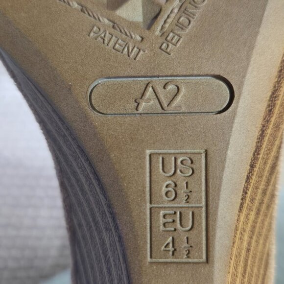 A2 by Aerosoles Mayflower Wedge Sandals | Black/Brown | Size 6.5M - Picture 9 of 9